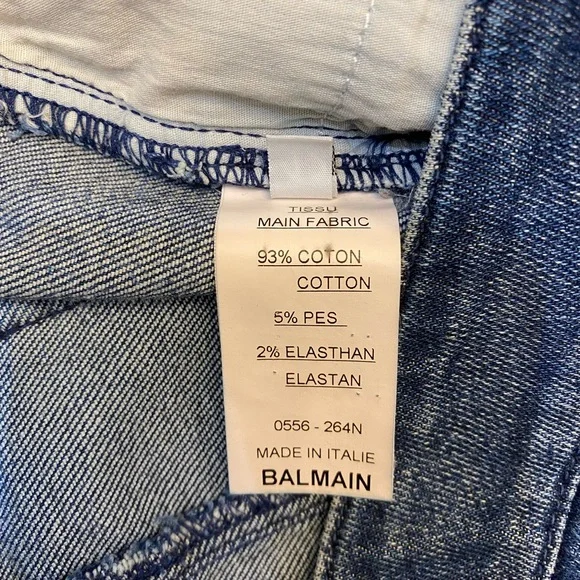 Balmain PARIS, Women’s jean pant size 42, US Women’s size 10, 11, no tears.